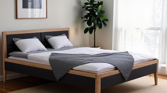 Miniaturka 5 - Łóżko Dębowe do Wygodnej Sypialni Faterara