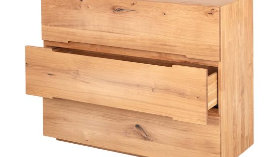 Miniaturka 3 - Pojemna drewniana komoda Macari 3L