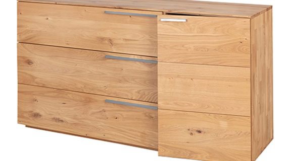 Miniaturka 2 - Komoda drewniana z litego drewna Arella 3L1T