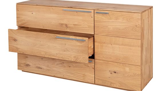 Miniaturka 3 - Komoda drewniana z litego drewna Arella 3L1T