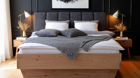 Miniaturka 9 - Wygodne Łóżko Dębowe z Pojemnikiem i Nowoczesnym Designem Dasalia A