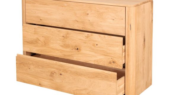 Miniaturka 4 - Drewniana komoda z litego drewna Lelina 3L