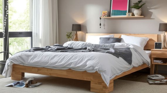 Miniaturka 10 - Łóżko Bukowe w Nowoczesnym Stylu Mara