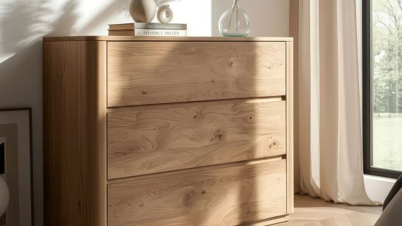 Miniaturka 10 - Drewniana komoda z litego drewna Lelina 3L