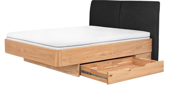 Miniaturka 1 - Łóżko Dębowe do Nowoczesnych Wnętrz Lelina L