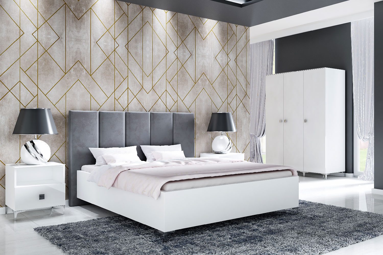 Kolekcja Porto – Glamour Sypialnia