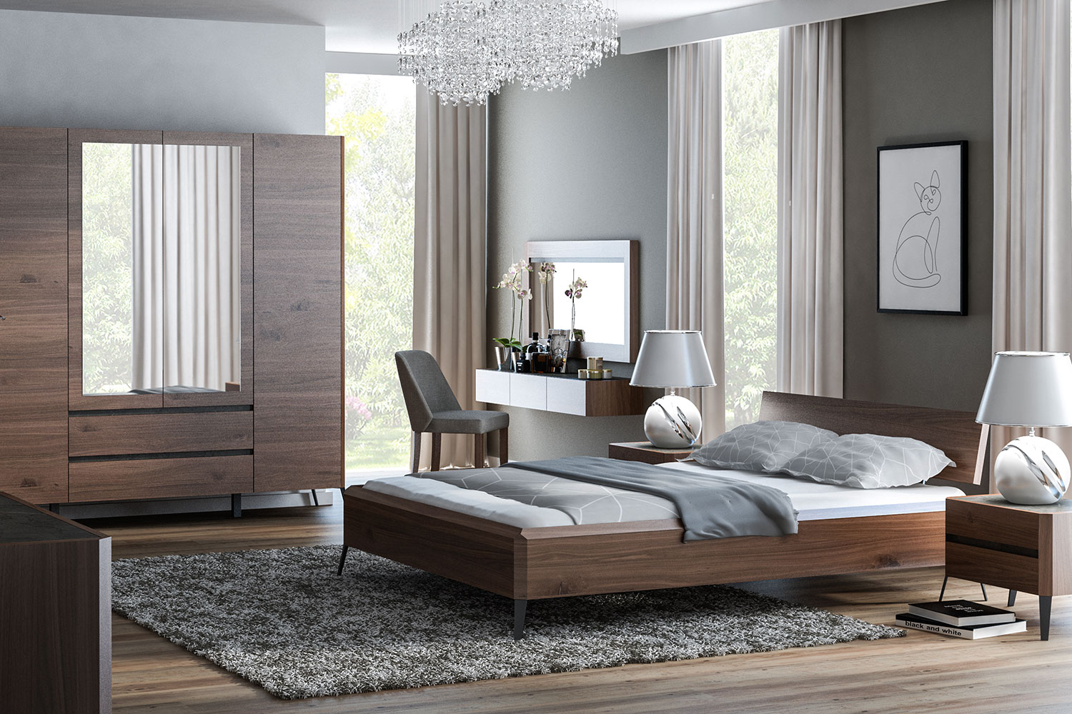 Meble Lumeria Sypialnia
