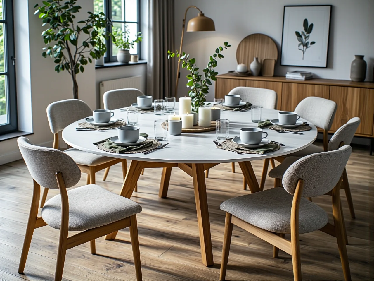 Duży stół wigilijny dla 12 osób idealny na rodzinne spotkania świąteczne