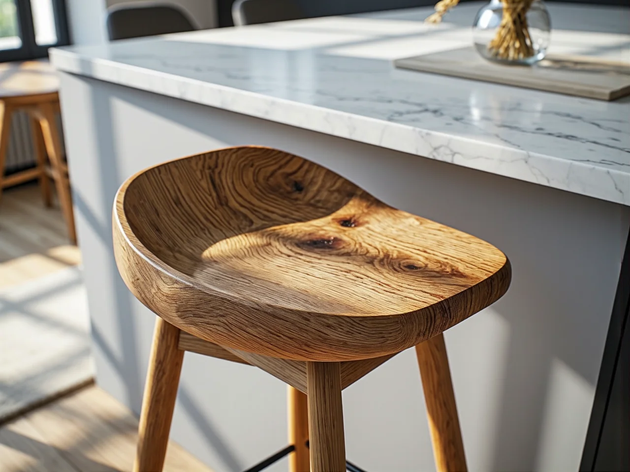 Zbliżenie na strukturę i stan dębu naturalnego w hokerze po 5 latach