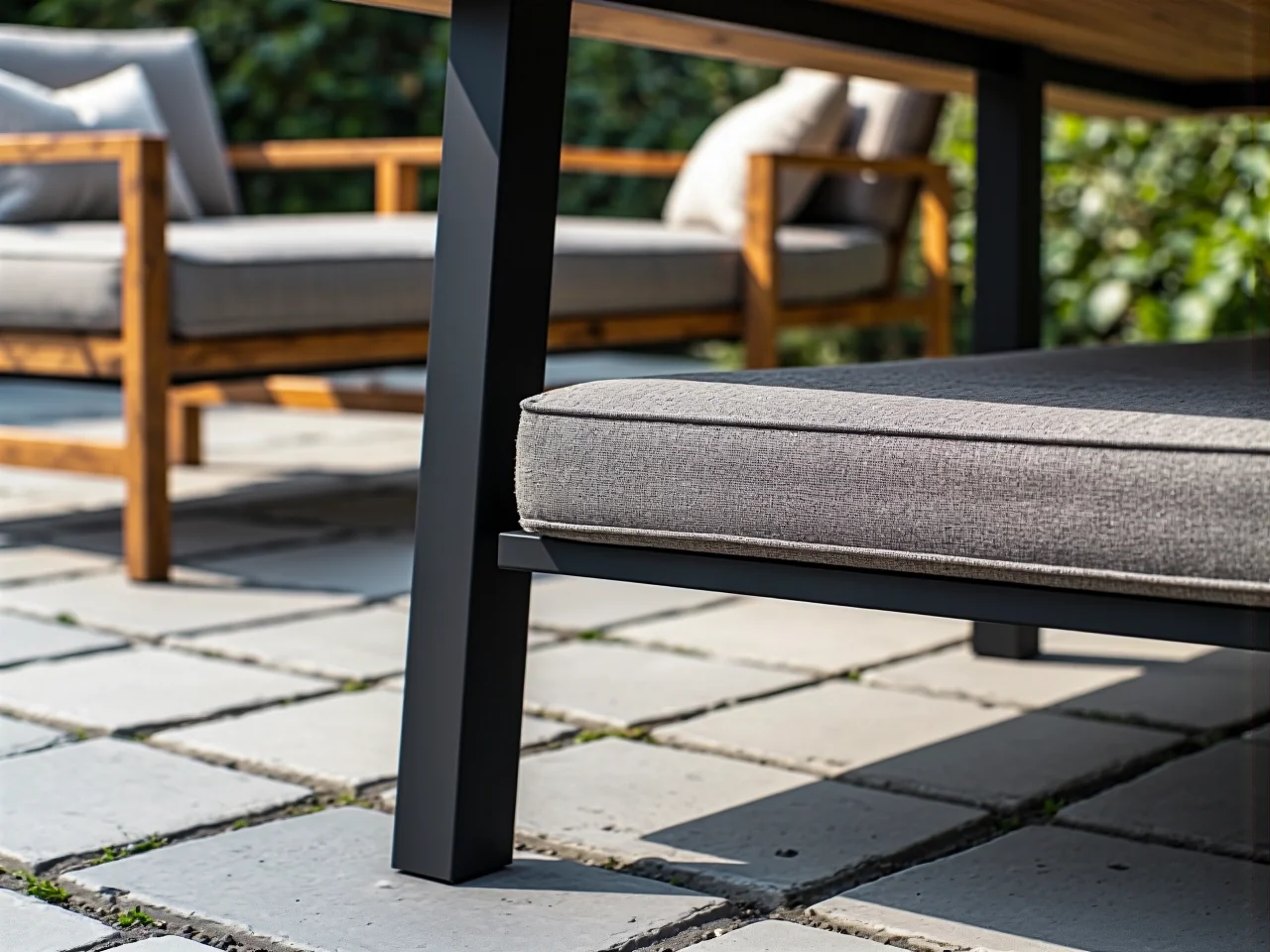 Drewniane meble ogrodowe zniszczone przez wilgoć i brak odpowiedniej impregnacji przed zimą