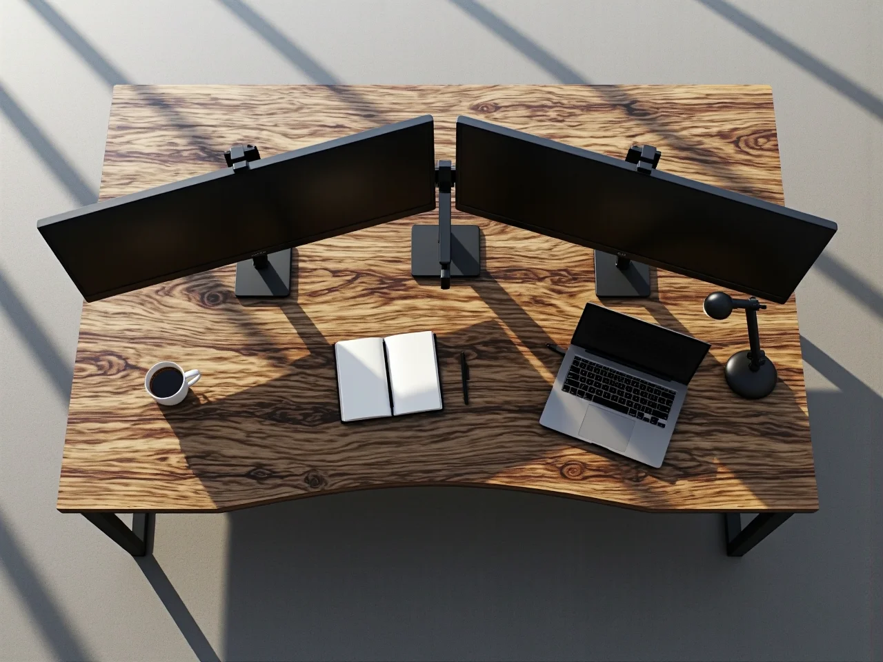 Grafika techniczna prezentująca minimalny odstęp biurka regulowanego od ściany dla bezpieczeństwa