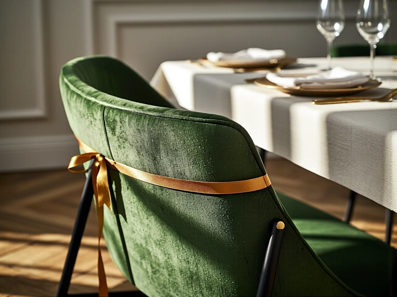 Praktyczne i nowoczesne krzesła składane idealne jako dodatkowe miejsce dla gości.