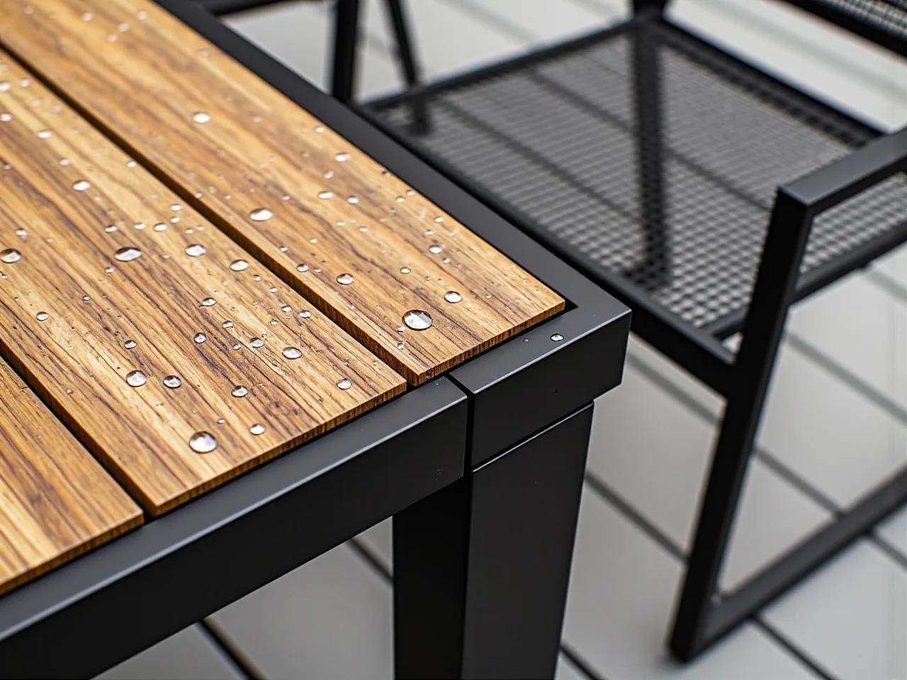 Lekkie i nowoczesne meble tarasowe z malowanego proszkowo aluminium, które nie rdzewieją.