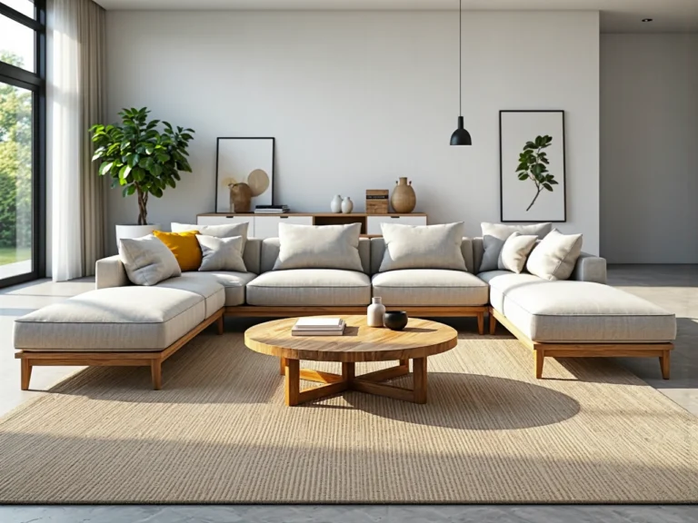 Okrągły stolik kawowy drewniany dębowy z krzyżową podstawą