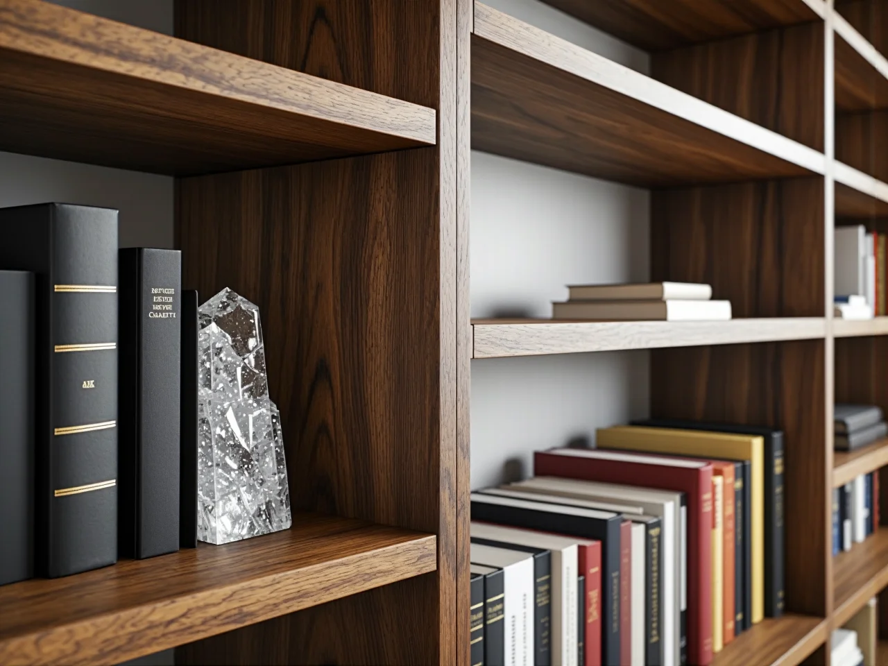 Porównanie precyzyjnych połączeń stolarskich w drogim regale z tańszym modelem mebla.