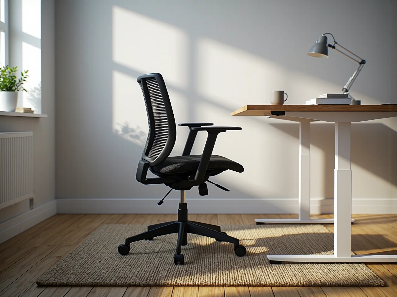 Ergonomiczne krzesło biurowe zapewniające prawidłową postawę i zapobiegające bólowi pleców