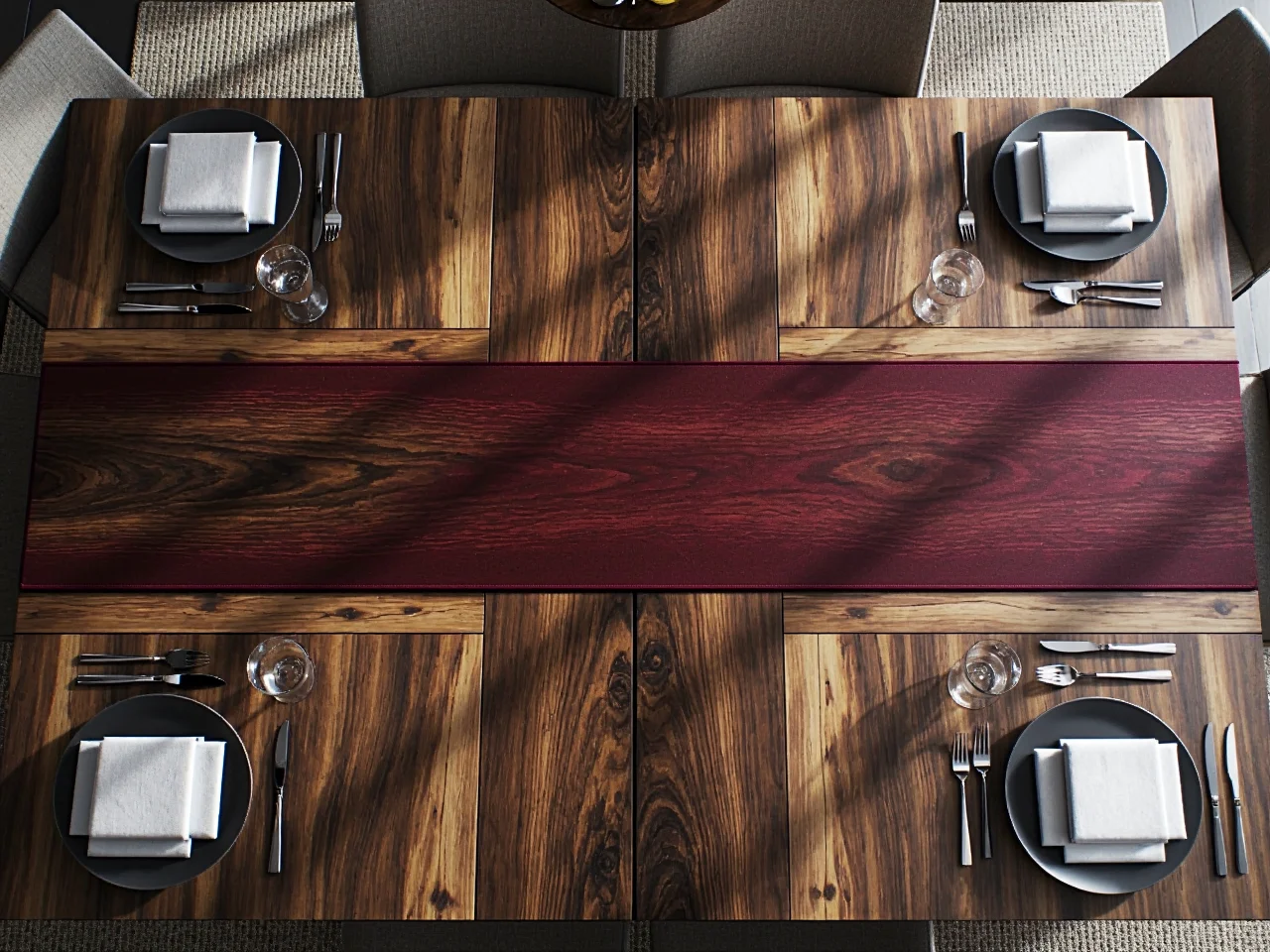 Rozkładany stół na Wigilię dla 8 osób wykonany z solidnego drewna dębowego