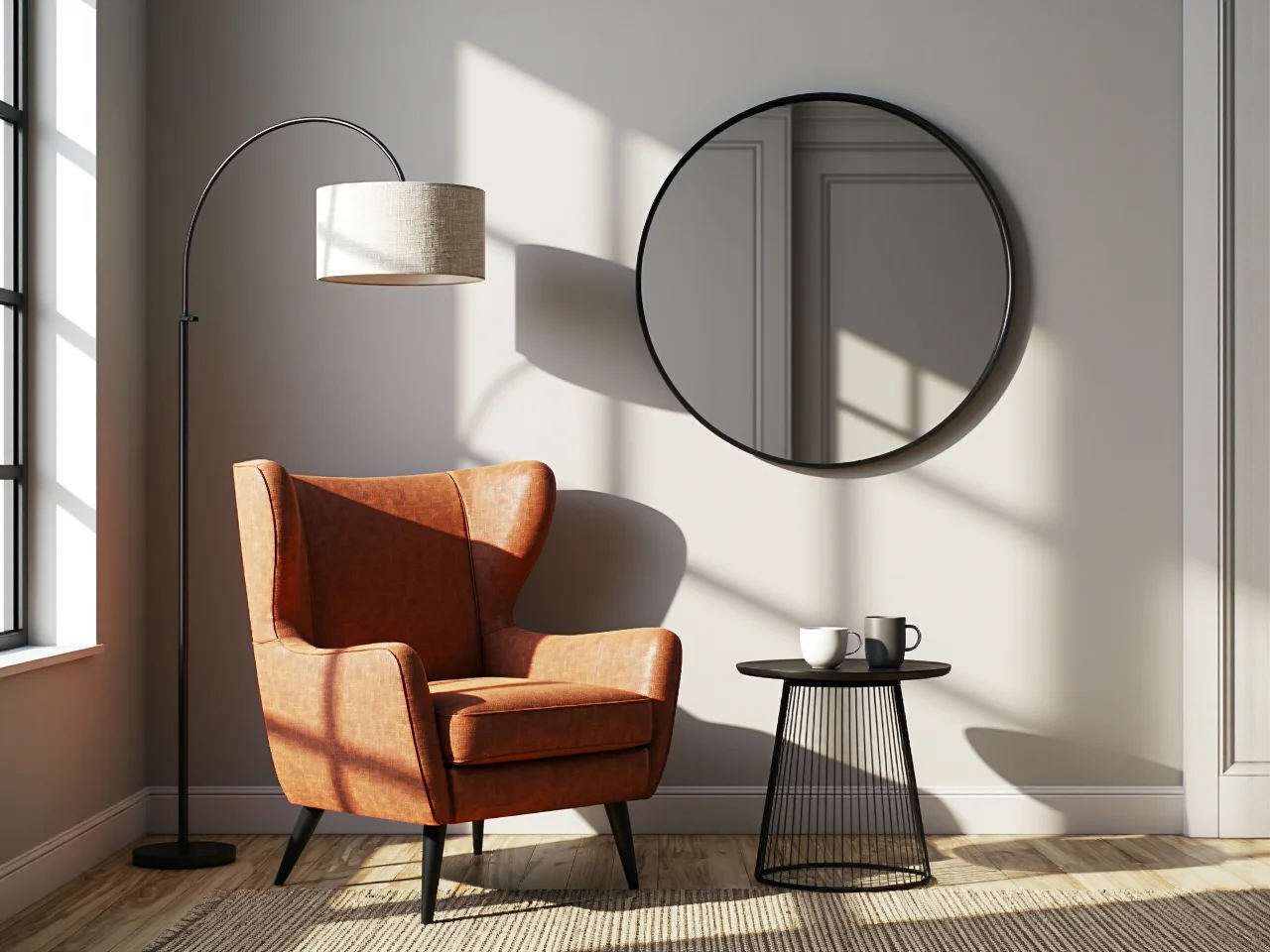 Praktyczne rozmieszczenie mebli w prostokątnym salonie z centralnym punktem na ścianę telewizyjną