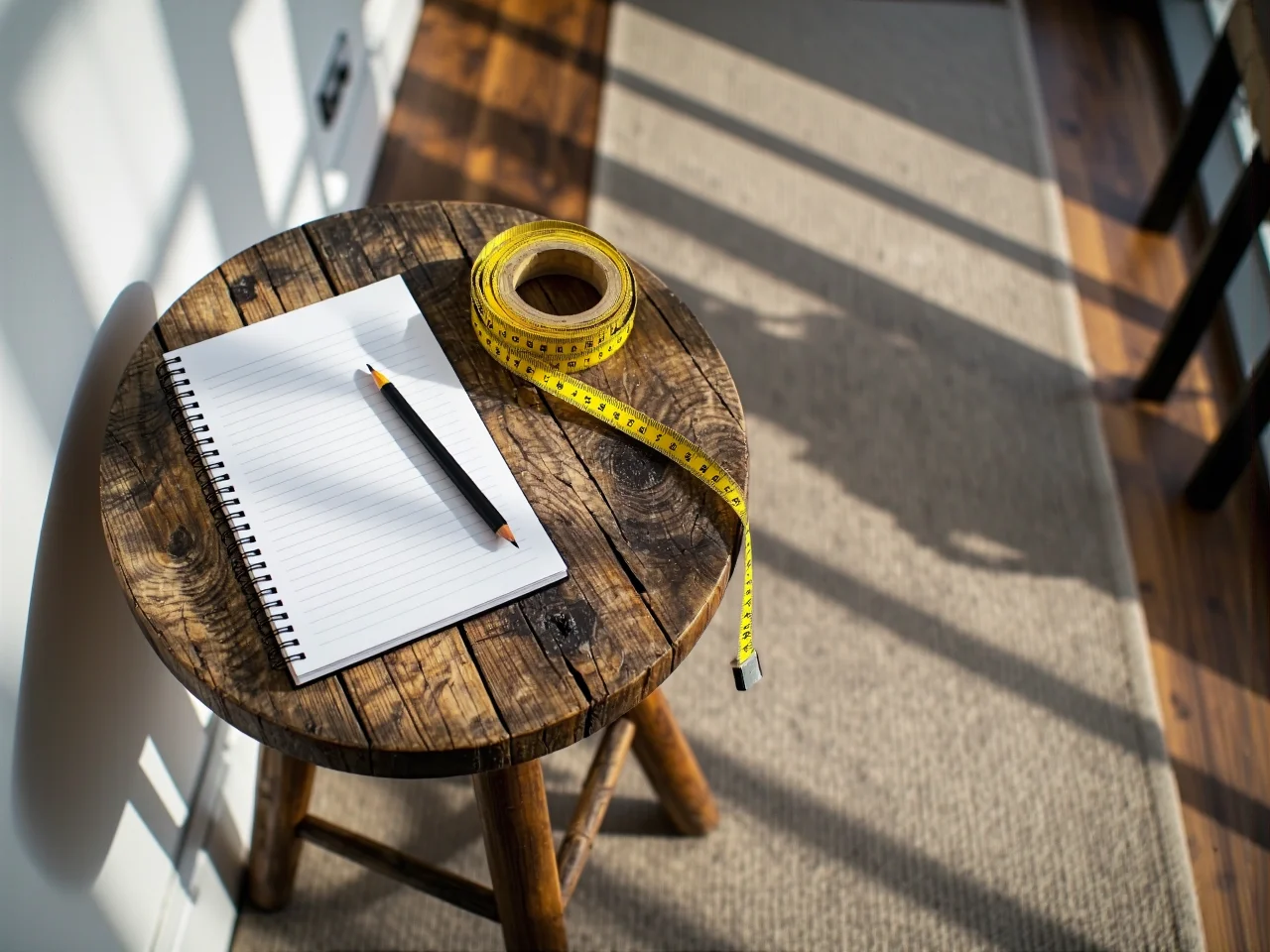 Przygotowanie szkicu z wymiarami przestrzeni dostępnej na szafę w przedpokoju