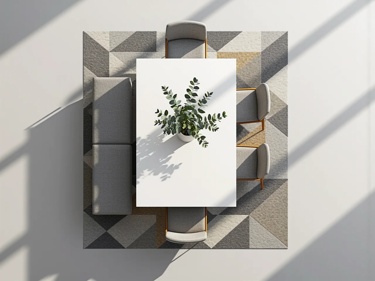 Schemat planowania przestrzeni pokazujący ile miejsca potrzeba na ustawienie ławki przy ścianie