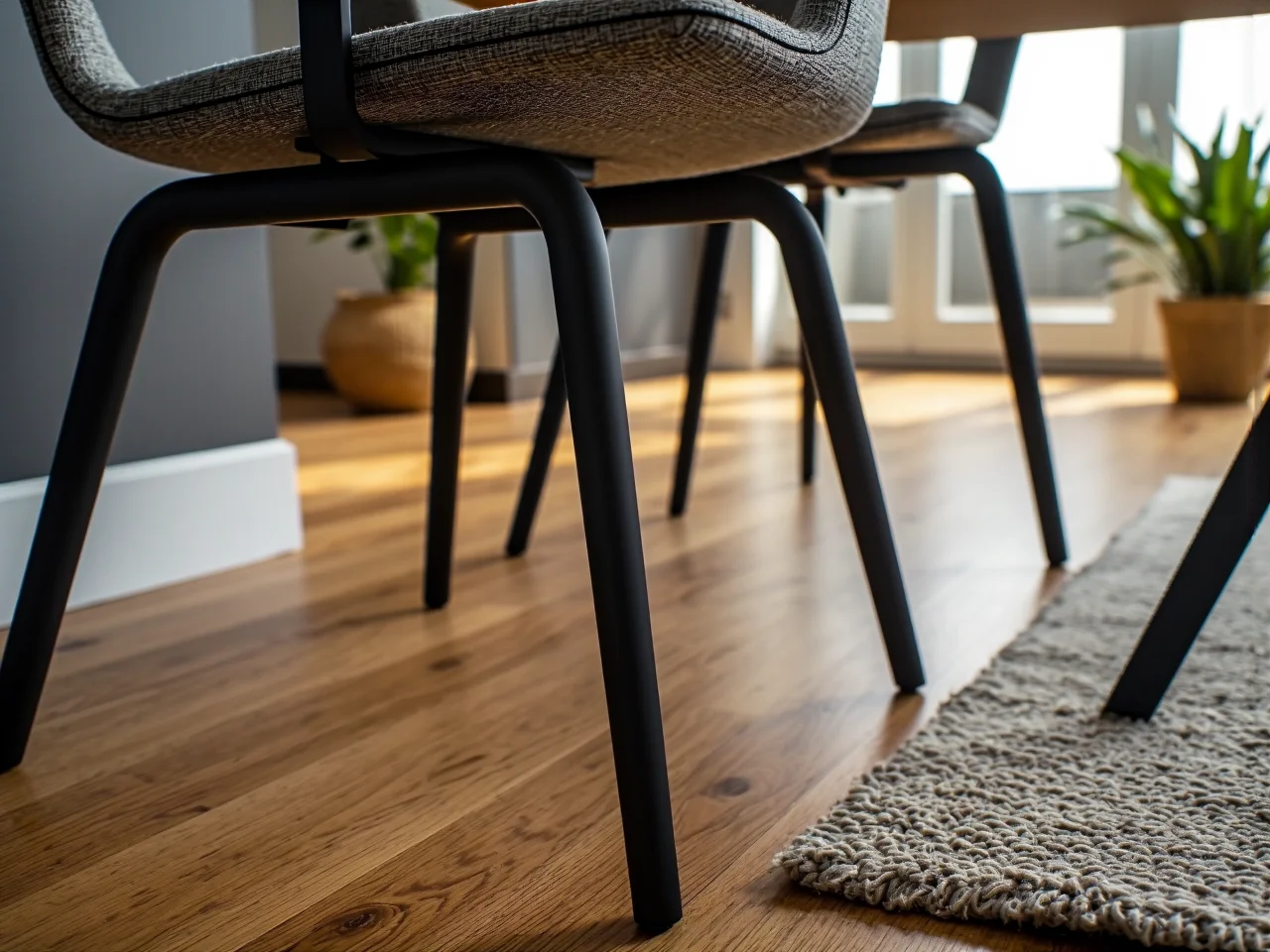 Solidne drewniane krzesło do jadalni o stabilnej konstrukcji i ponadczasowym designie