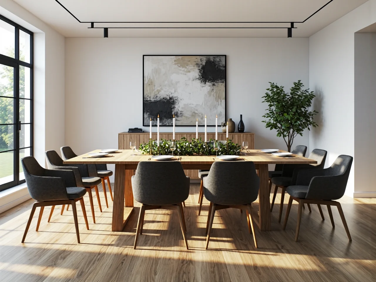 Rozkładany stół dąb craft z prostokątnym blatem