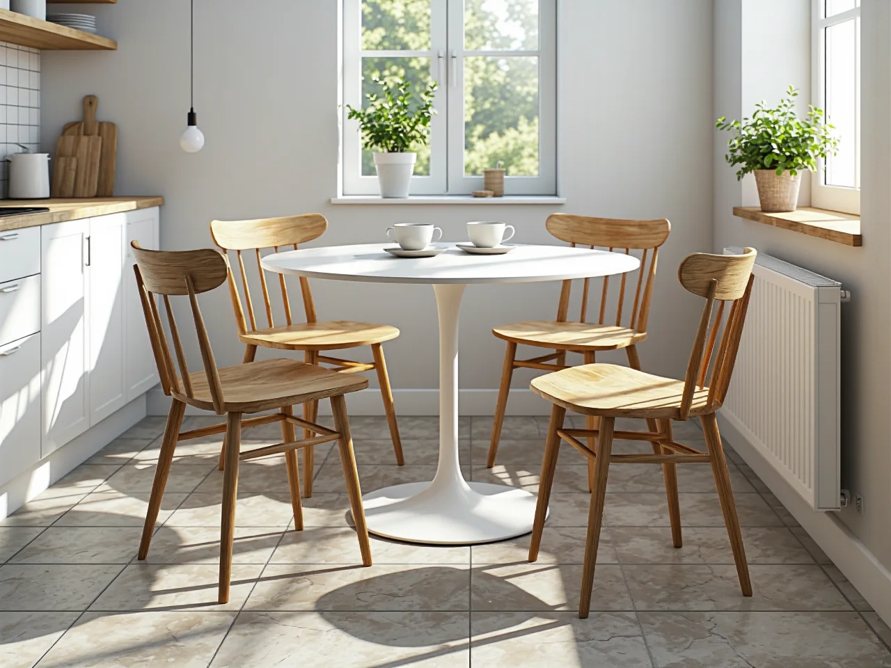 Dobór odpowiedniej wysokości krzesła do stołu jadalnianego gwarantujący swobodę ruchów