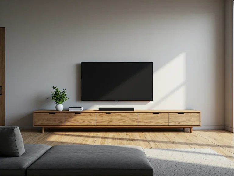 Szafka RTV dąb craft z otwartą półką