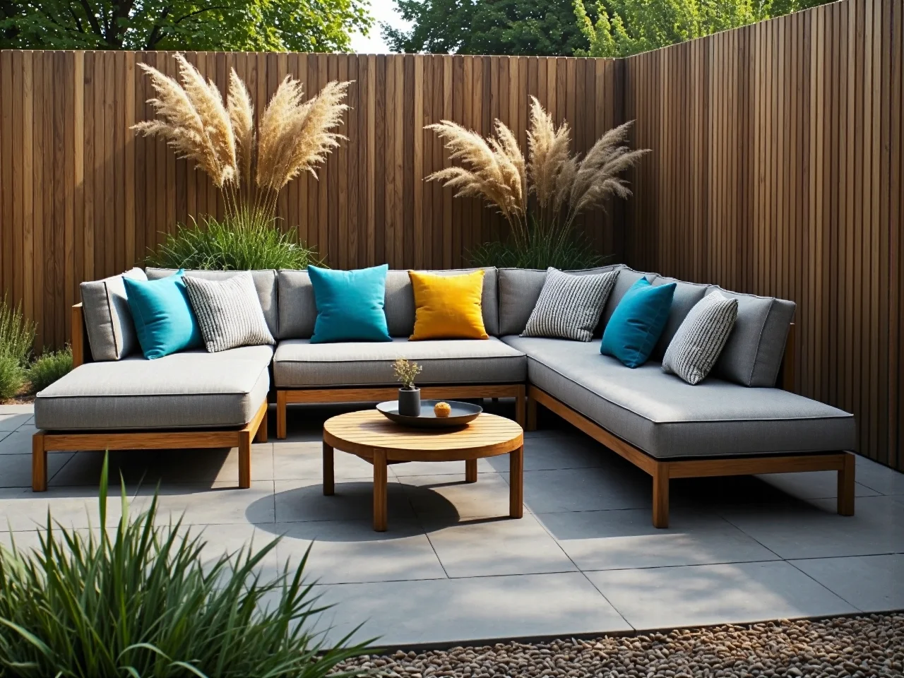 Zbyt duży stół ogrodowy z krzesłami zajmujący całą przestrzeń małego balkonu