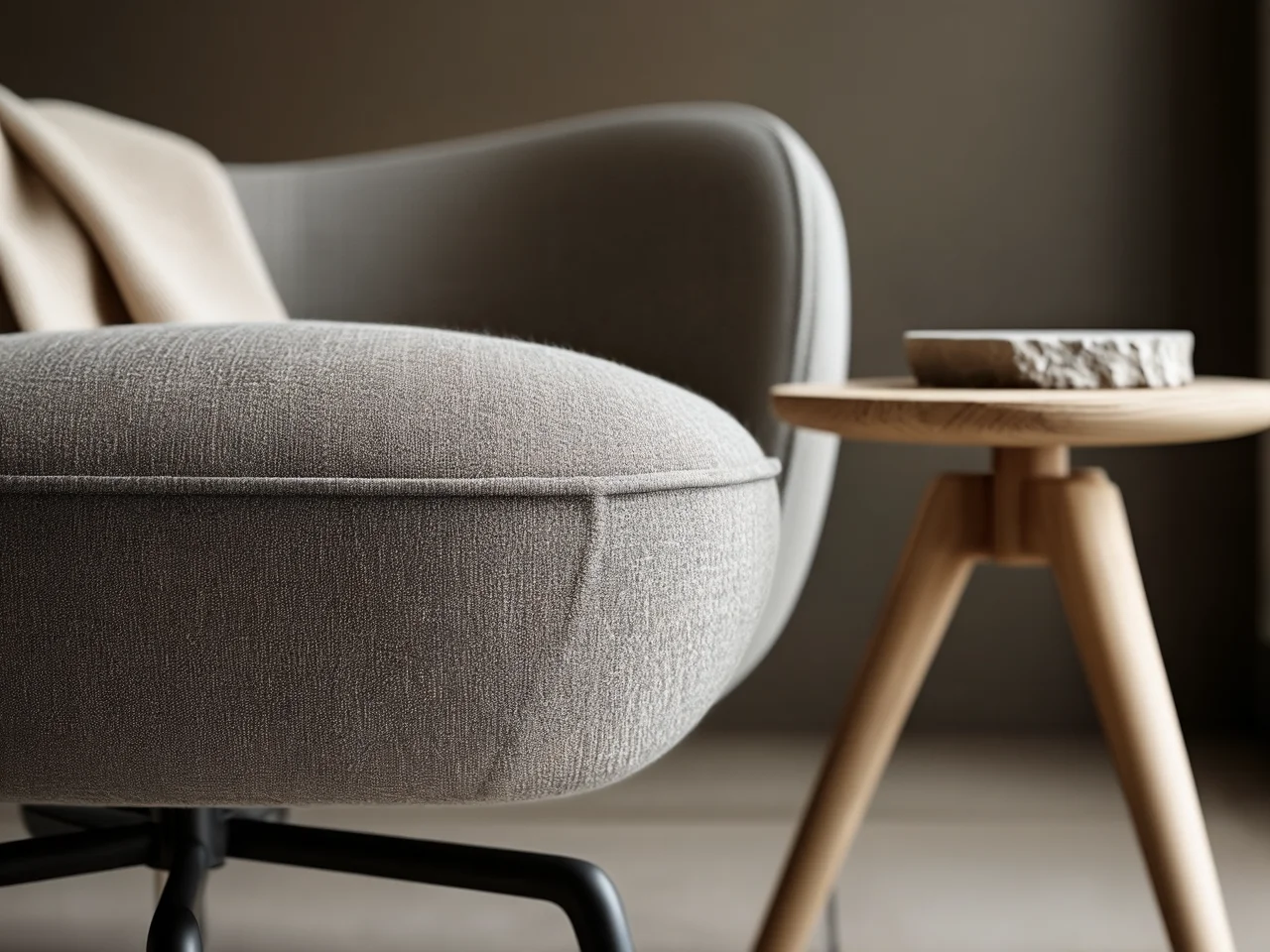 Designerski fotel produkowany w Polsce, ukazujący innowacyjność polskich marek meblowych w 2026 roku.