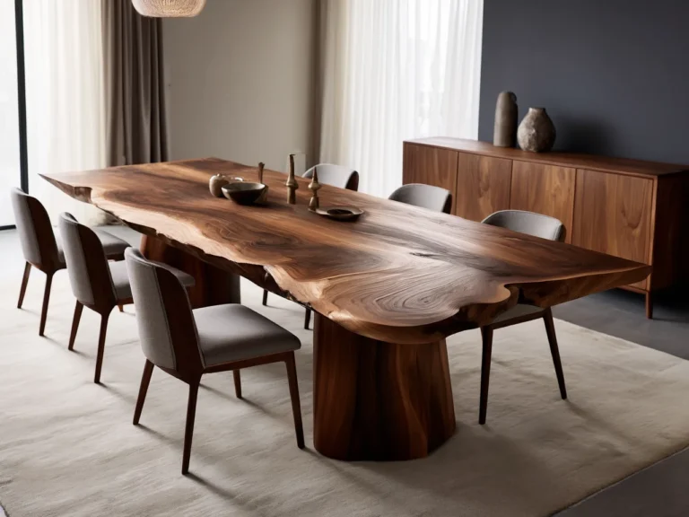 Eleganckie meble z orzecha amerykanskiego salon