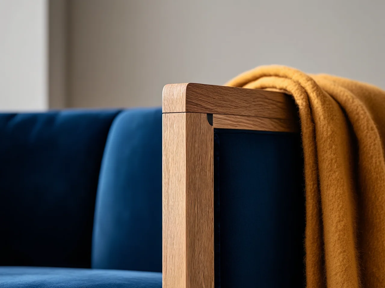 Elegancka i nowoczesna sofa do salonu w jasnym kolorze z wygodnymi poduszkami.