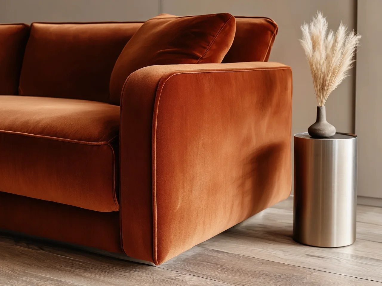 Sofa bez nóg na podstawie ułatwia codzienne odkurzanie i utrzymanie czystości w domu.