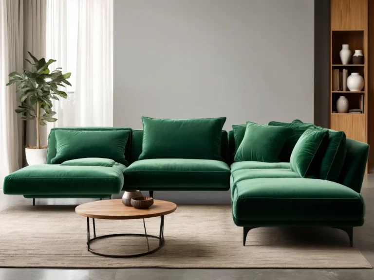 Sofa narozna lewostronna w salonie