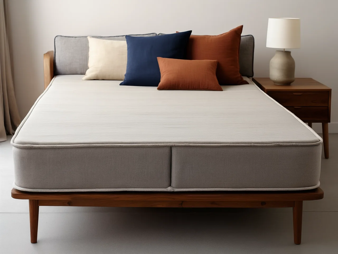 Wygodna sofa rozłożona do spania dzięki zastosowaniu solidnego mechanizmu click-clack