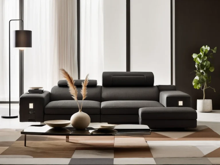Sofa z funkcja masazu salon
