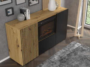 Miniaturka 3 - Mebel pokojowy w neutralnym wykończeniu z funkcjonalnymi detalami