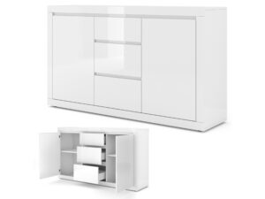 Miniaturka 1 - Mebel pokojowy w jasnym wykończeniu z półkami