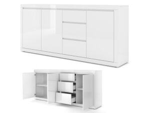 Miniaturka 1 - Mebel w neutralnym wykończeniu drewnianym z eleganckimi detalami