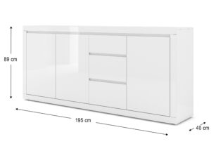 Miniaturka 2 - Mebel pokojowy w neutralnej kolorystyce z funkcjonalnymi detalami