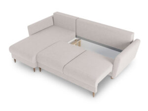 Miniaturka 2 - Narożnik Nozzy z funkcją spania i pojemnikiem 247 cm, spanie 125x195 cm