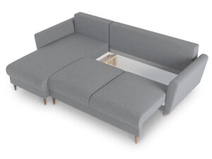 Miniaturka 21 - Narożnik Nozzy z funkcją spania i pojemnikiem 247 cm, spanie 125x195 cm