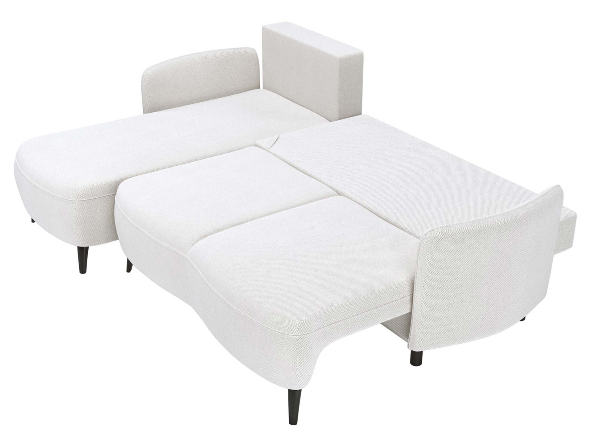 Narożnik Chmurka z funkcją spania i pojemnikiem 227 cm, spanie 130x195 cm