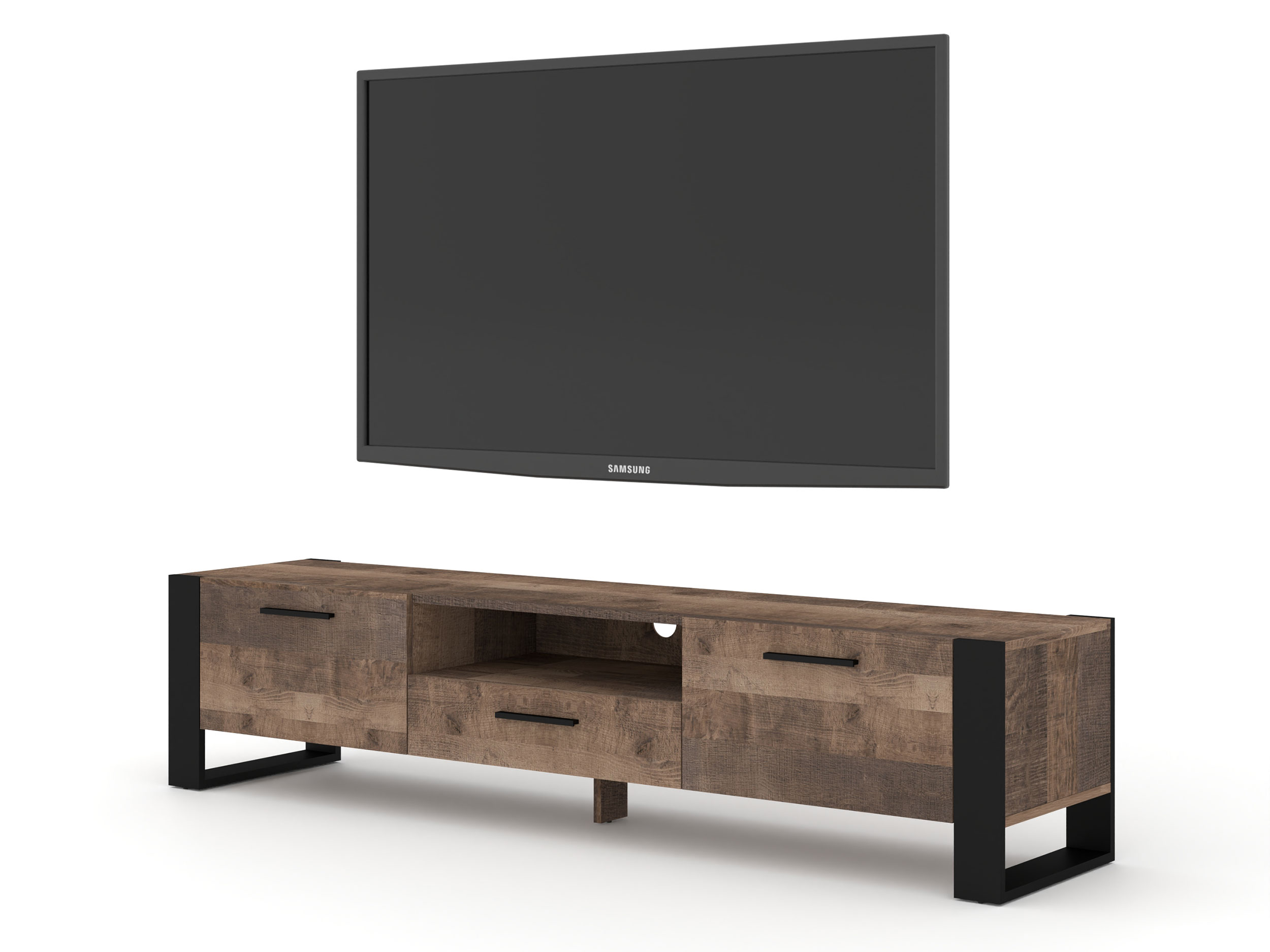 Szafka RTV Irfan 200 cm dąb grange
