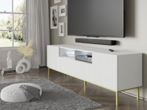 Miniaturka 9 - Szafka RTV Navia 2D2S z frezowanymi frontami 200 cm