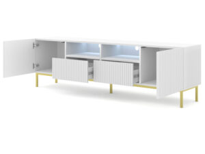 Miniaturka 2 - Szafka RTV Navia 2D2S z frezowanymi frontami 200 cm