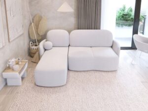 Miniaturka 5 - Narożnik Classic z funkcją spania i pojemnikiem 227 cm, spanie 130x195 cm