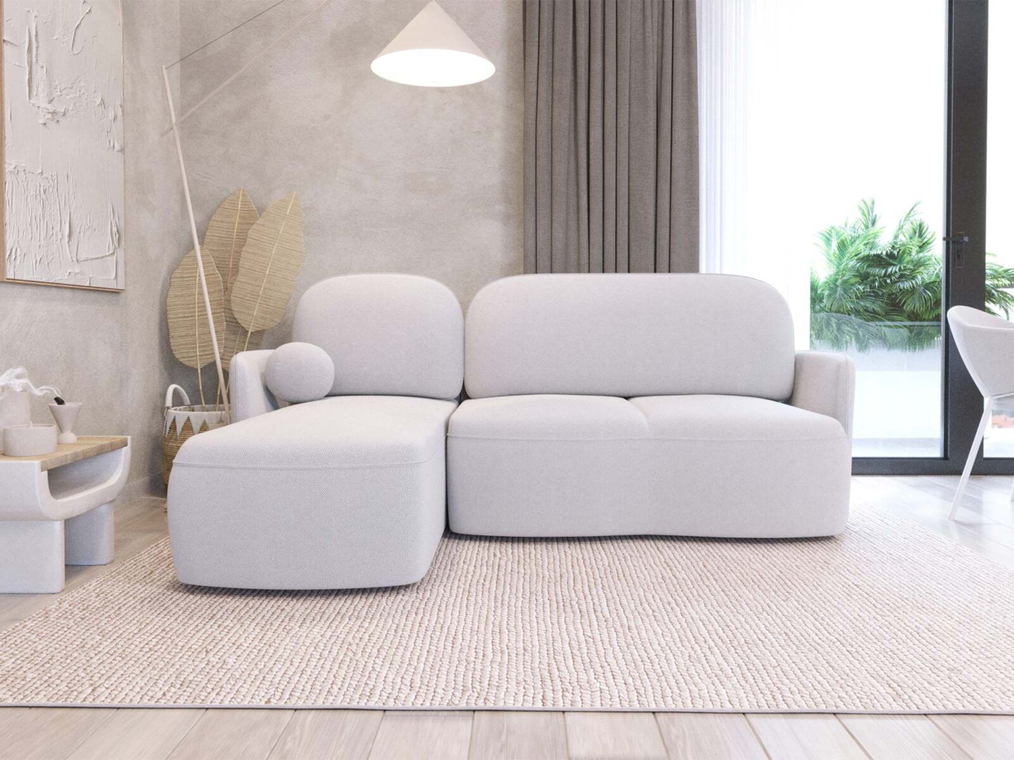 Narożnik Classic z funkcją spania i pojemnikiem 227 cm, spanie 130x195 cm
