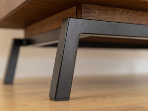 Miniaturka 3 - Regał dębowy ze szkłem Oak Elegance TABACCO