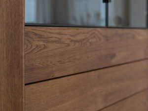 Miniaturka 10 - Regał dębowy ze szkłem Oak Elegance TABACCO